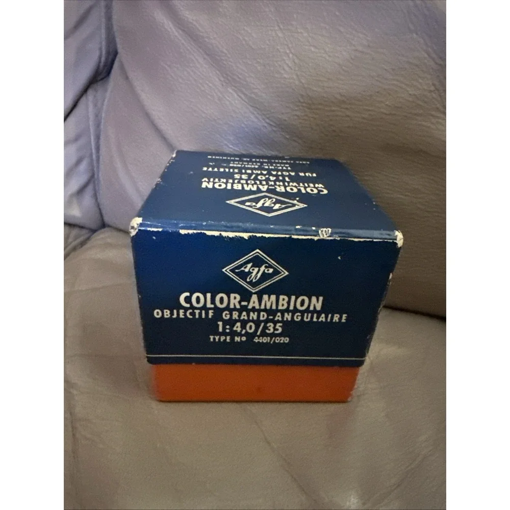 Empty Box for Agfa Color-Ambion 35mm f/4‎ Lens Ambi Silette Germany Vintage